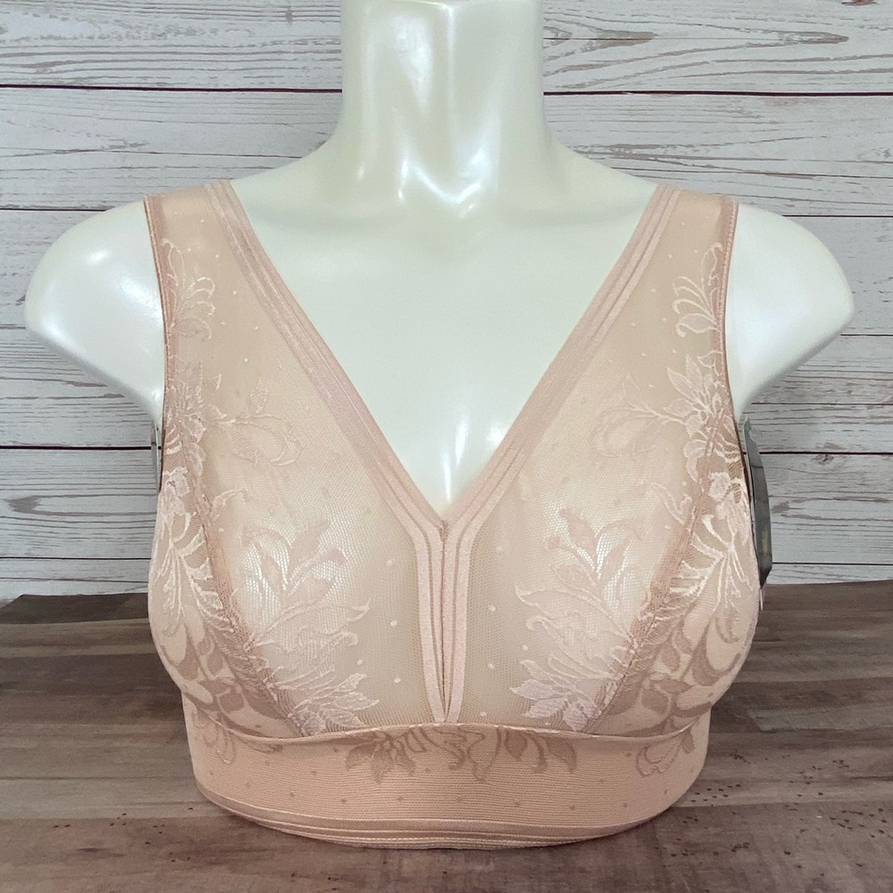 Waycoal Lace Wire Free Soft Cup Lace Bra